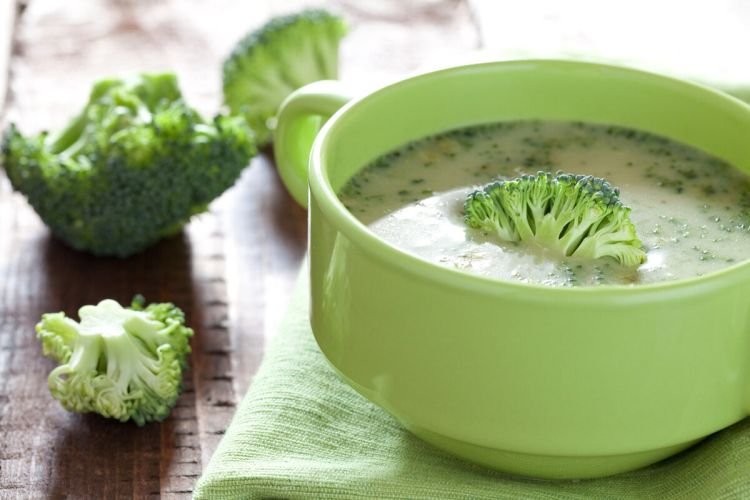 Крем-суп из трех видов капусты
