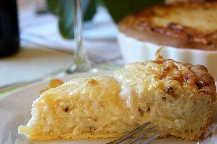 Картофельный пирог с яблоками - рецепты пошагово