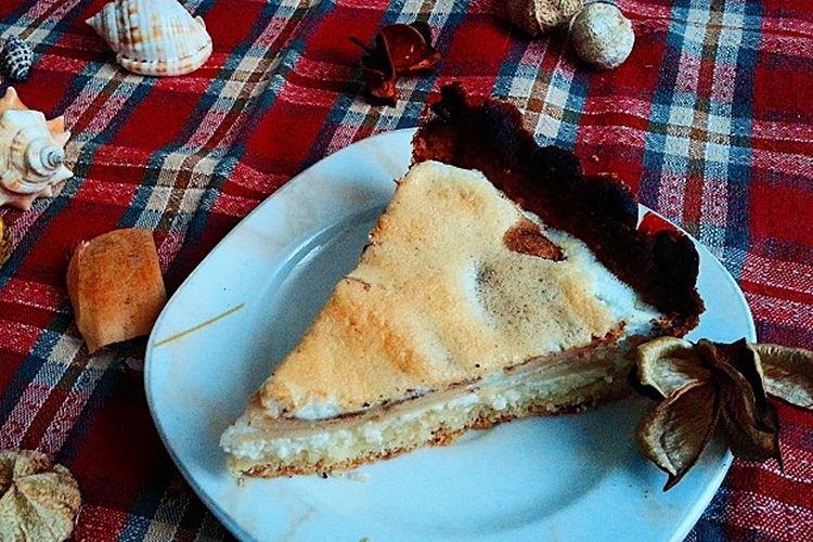 Песочный творожно-яблочный пирог - рецепты пошагово