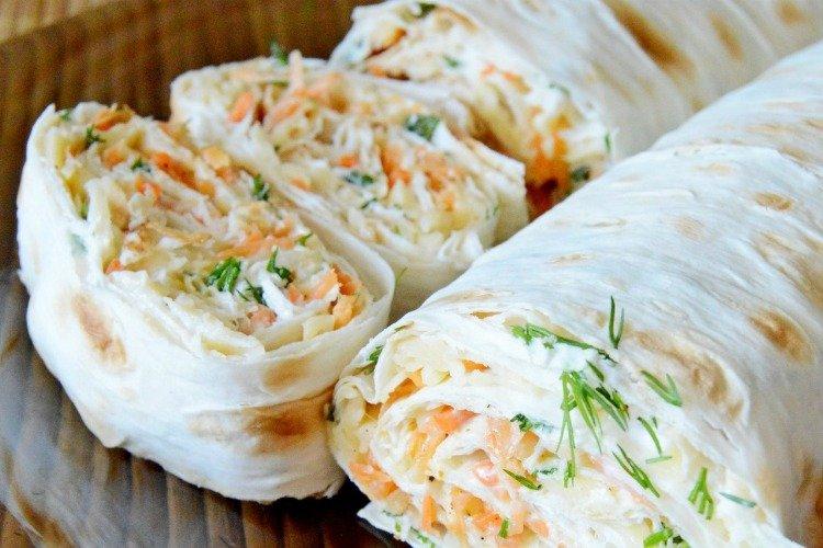 Лаваш с морковкой и плавленым сыром - Чем накормить гостей недорого, вкусно и быстро