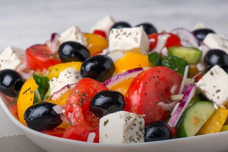 Греческий салат - классический рецепт пошагово с фото